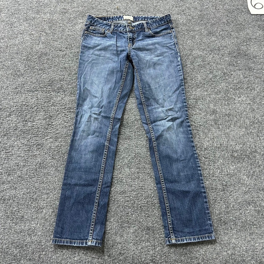 Aeropostale Jeans Womens 3/4 Short Blue Bayla Skinny Medium Wash Denim Stretch